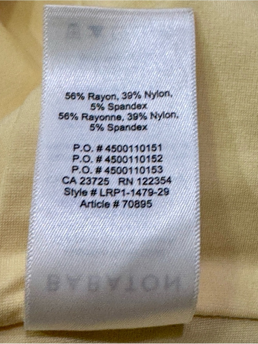 Aritzia Babaton Alfie Crop Tank – Butter Yellow – Size Medium - Picture 8 of 8